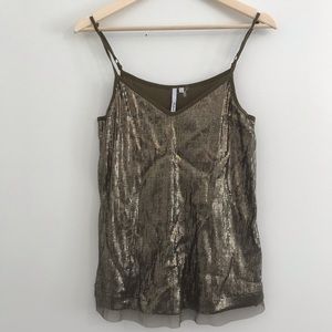 Michael Stars bronze sequin top